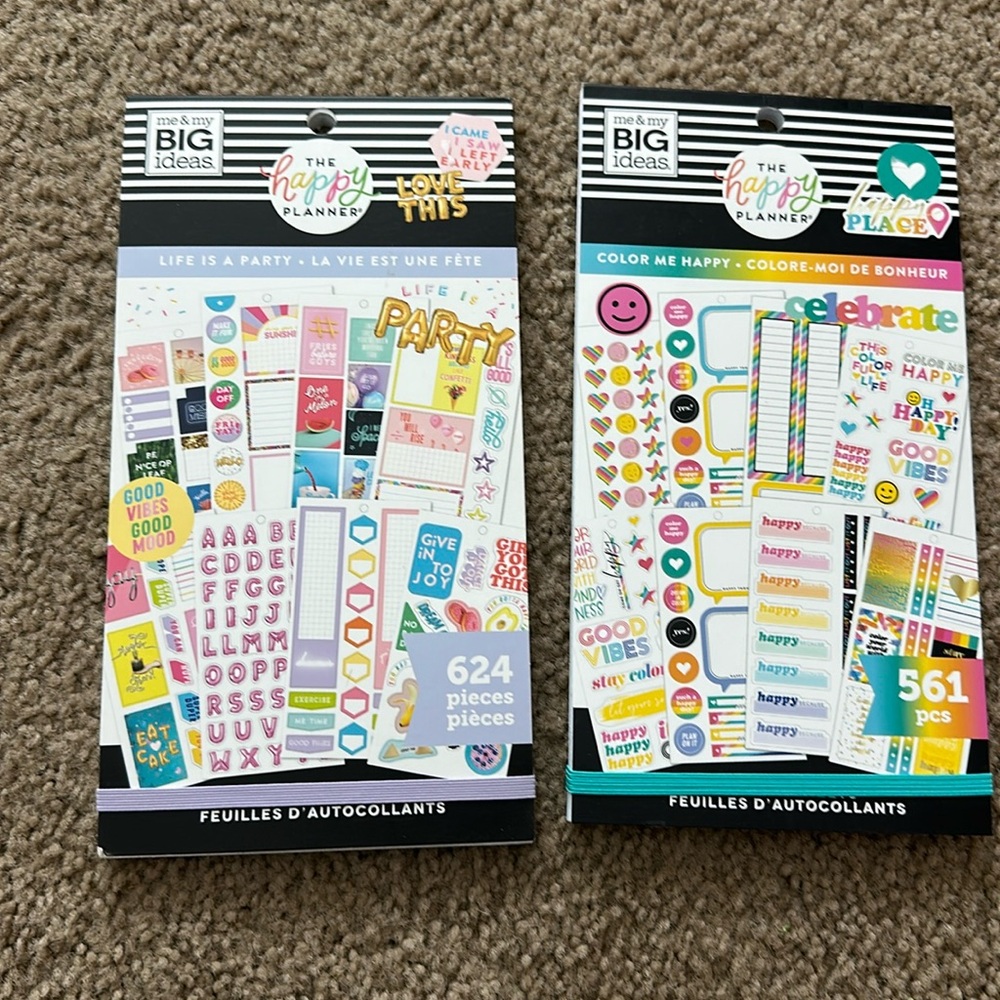 NWT Bundle of 2 Happy Planner sticker books